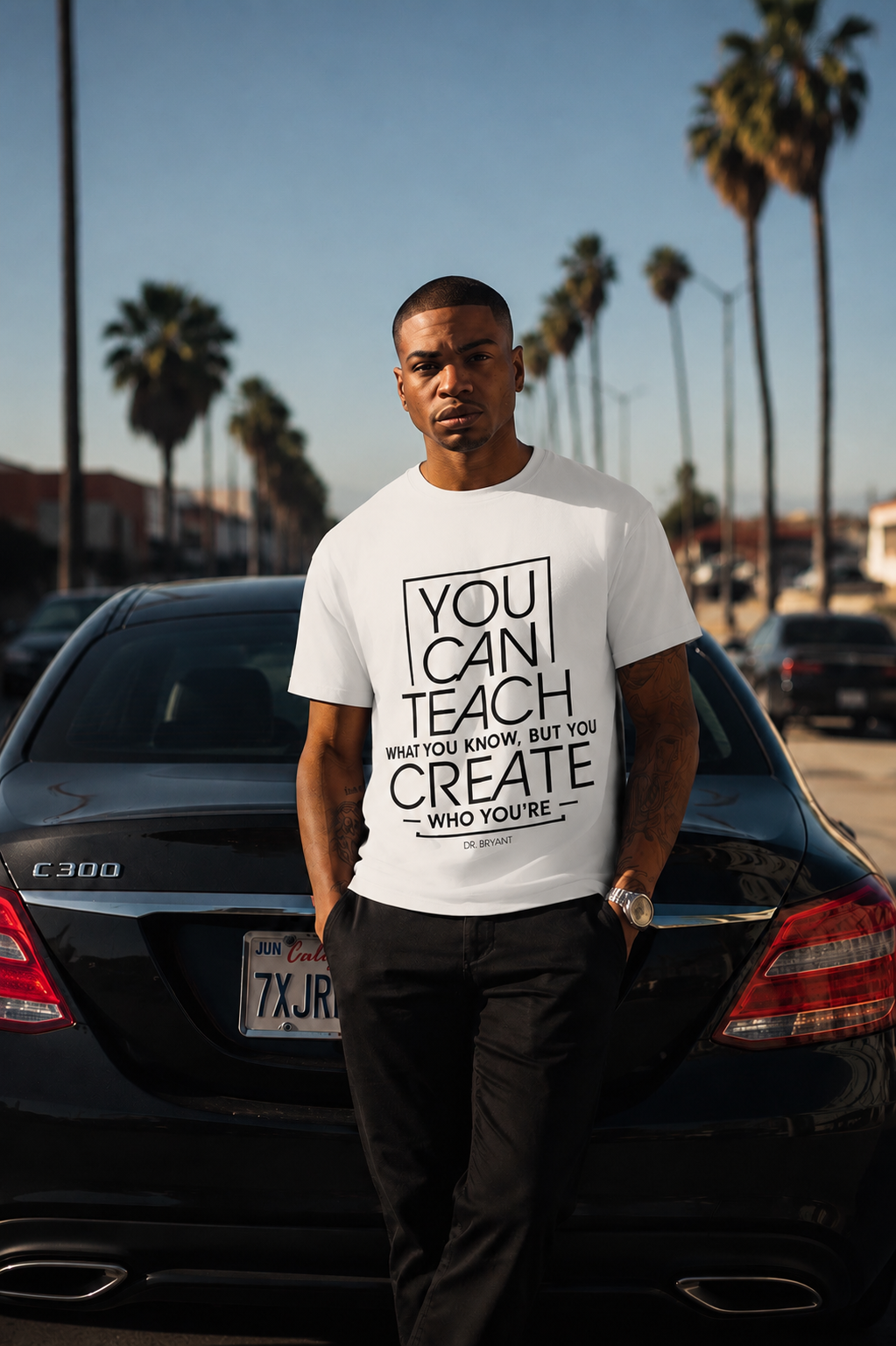T-Shirt — "You Can Teach What You Know, But You Create Who You Are"