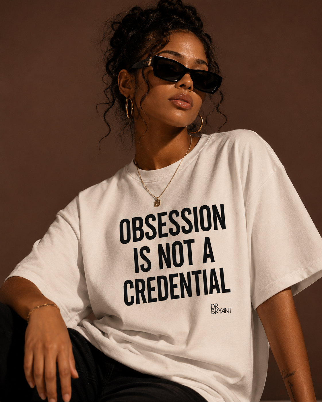 Obsession Is Not A Credential T-Shirt | Statement Typography Tee